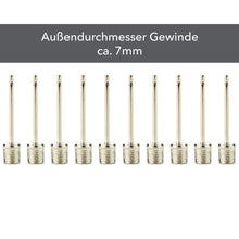 Laden Sie das Bild in den Galerie-Viewer, 10x Ballpumpe Nadel 5mm oder 7mm